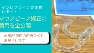 マウスピース矯正にかかった費用の内訳を公開するFP主婦のブログアイキャッチ画像